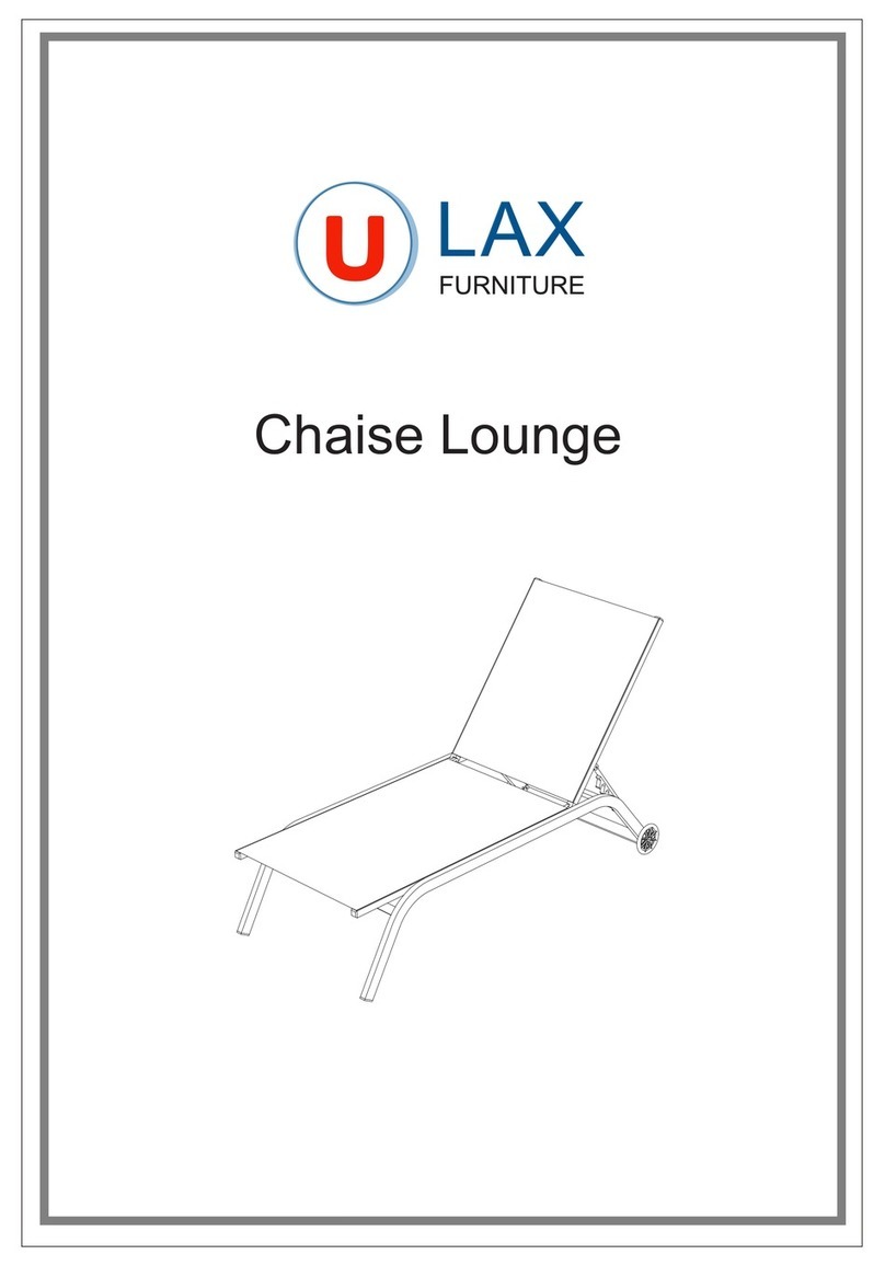 ULAX FURNITURE Chaise Lounge Assembly instructions