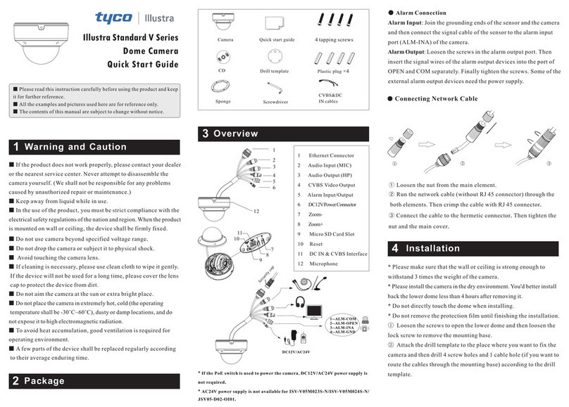 Tyco Illustra Standard Series User manual Tyco Illustra Standard Series User manual
