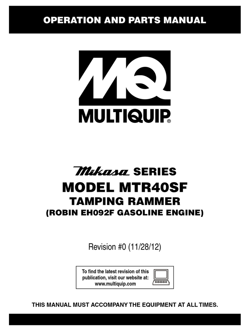 MULTIQUIP Mikasa Series User manual MULTIQUIP Mikasa Series User manual