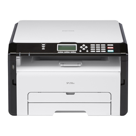 Ricoh SP 210 User manual