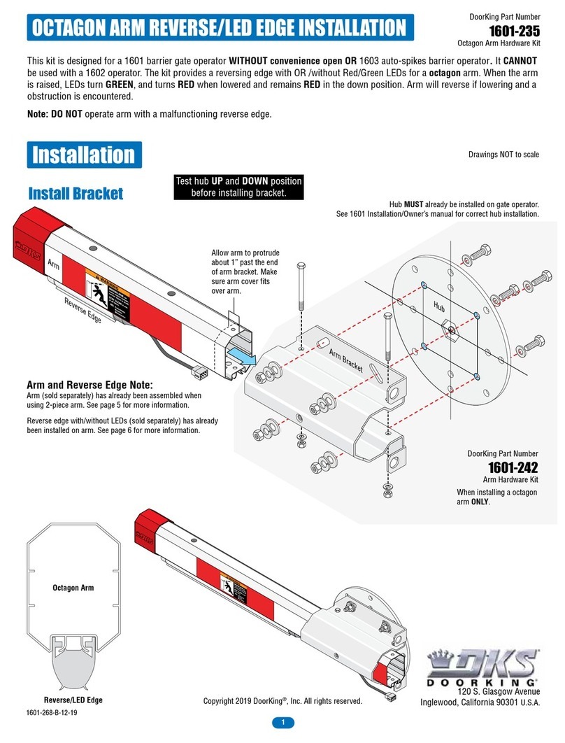 DoorKing 1601-235 User manual