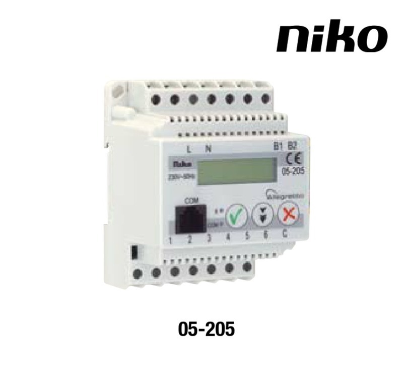 Niko 05-205 User manual