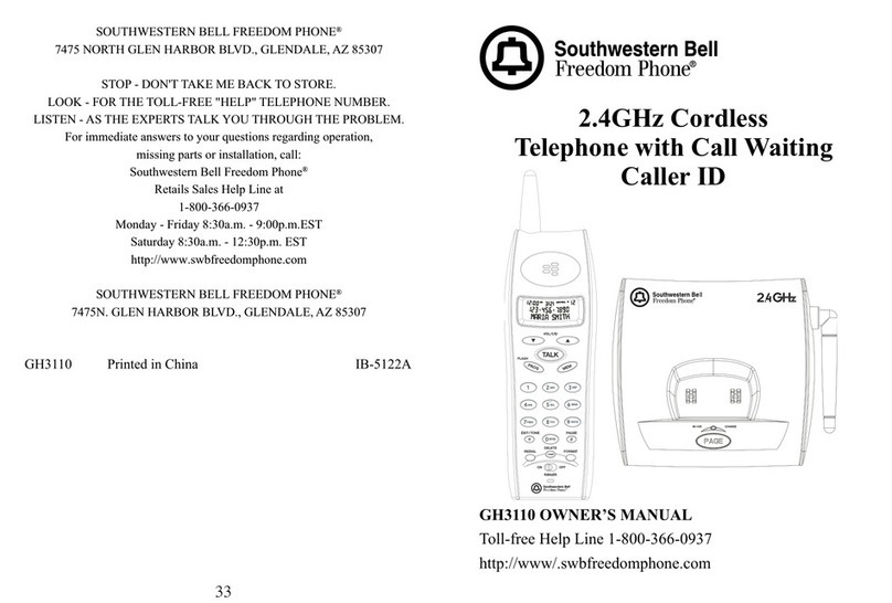 Southwestern Bell GH3110 owner's manual