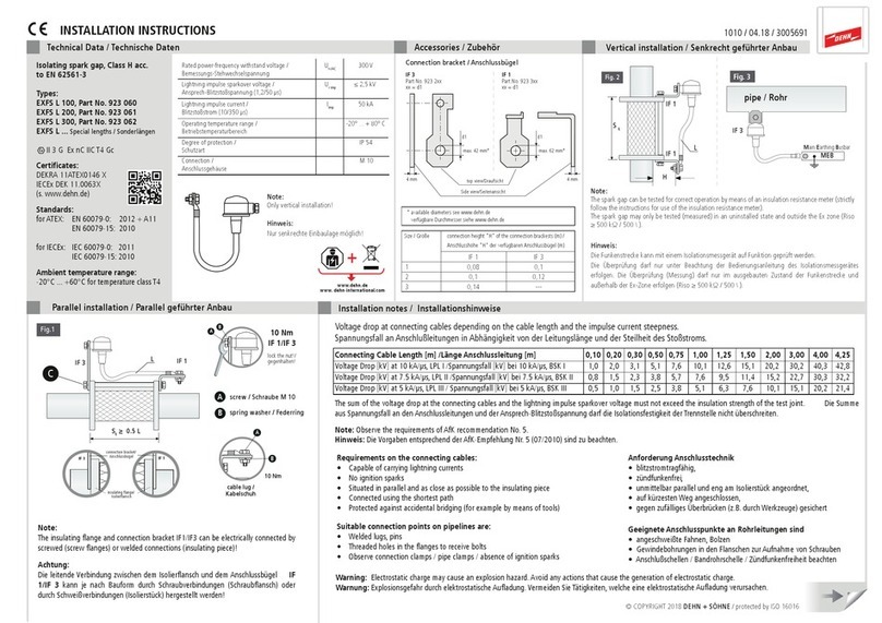 dehn EXFS L 100 installation instructions