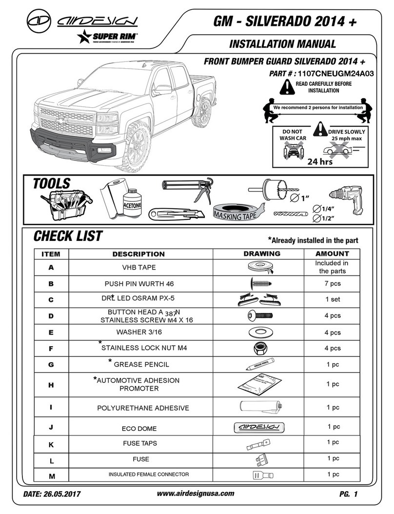 Air Design SILVERADO 2014 + installation manual