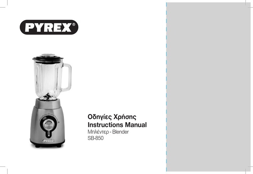 pyrex SB-850 instruction manual