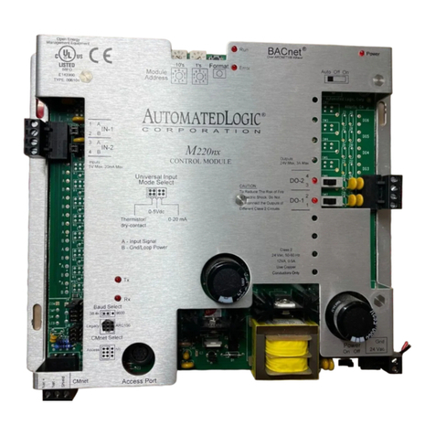 Automated Logic M220NX Owner's manual