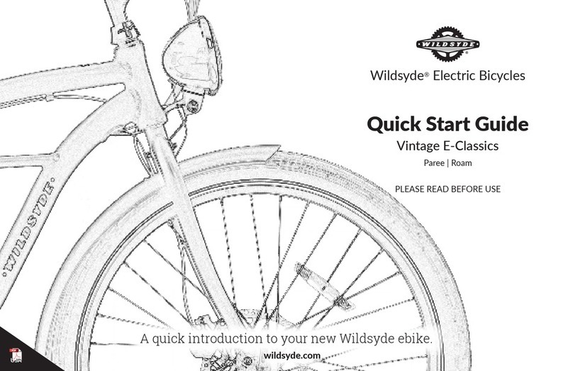 WILDSYDE Vintage E-Classics Paree quick start guide
