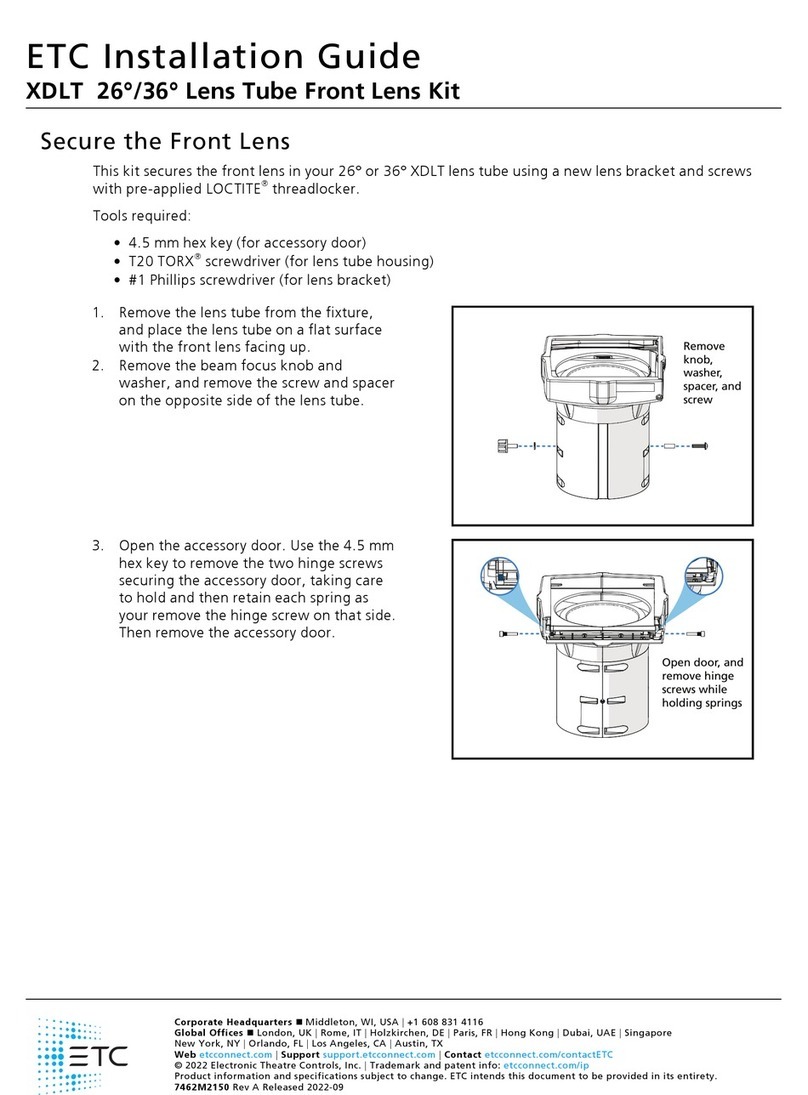 ETC XDLT 26 User manual