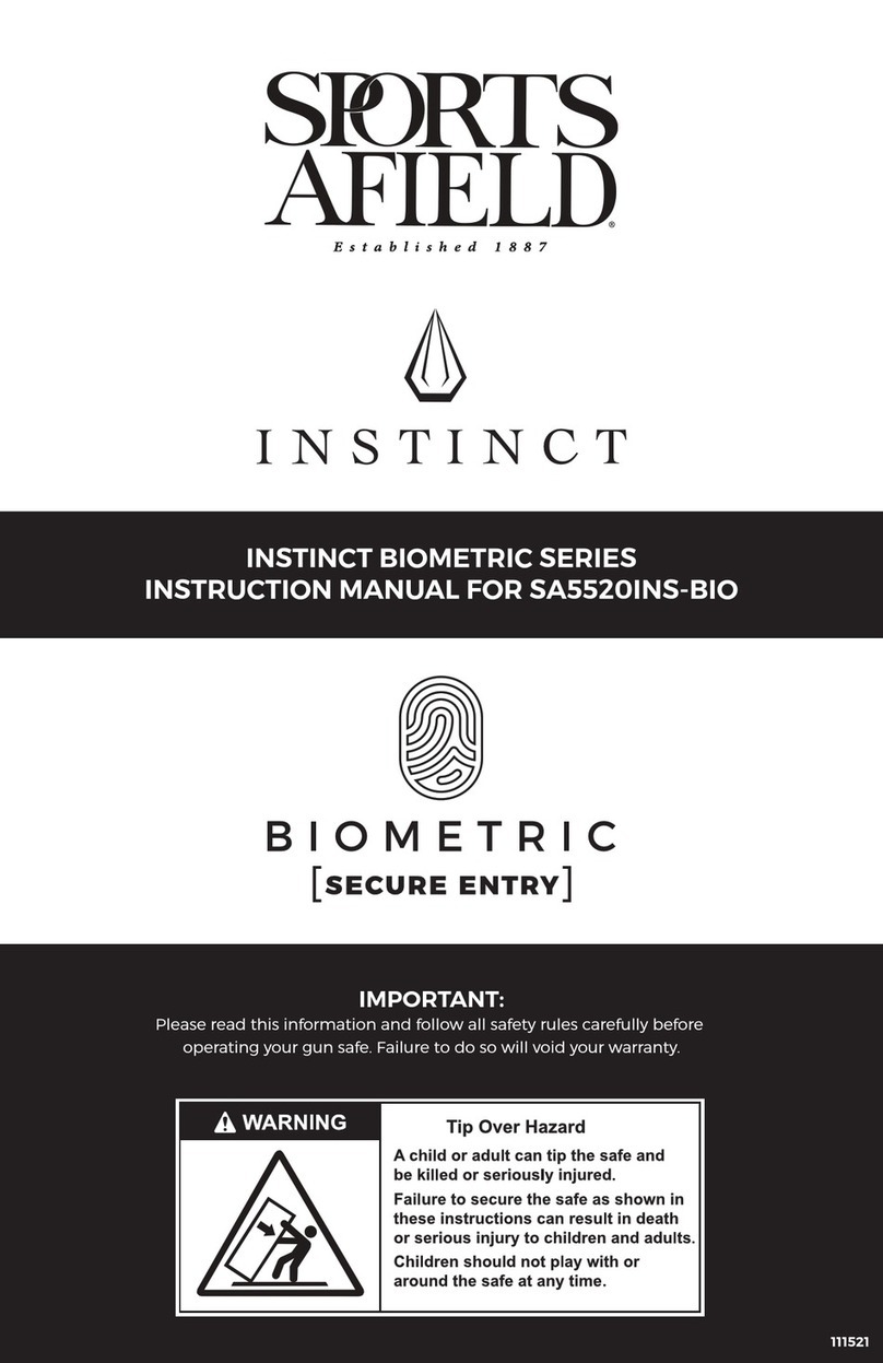SPORTS AFIELD INSTINCT BIOMETRIC Series instruction manual