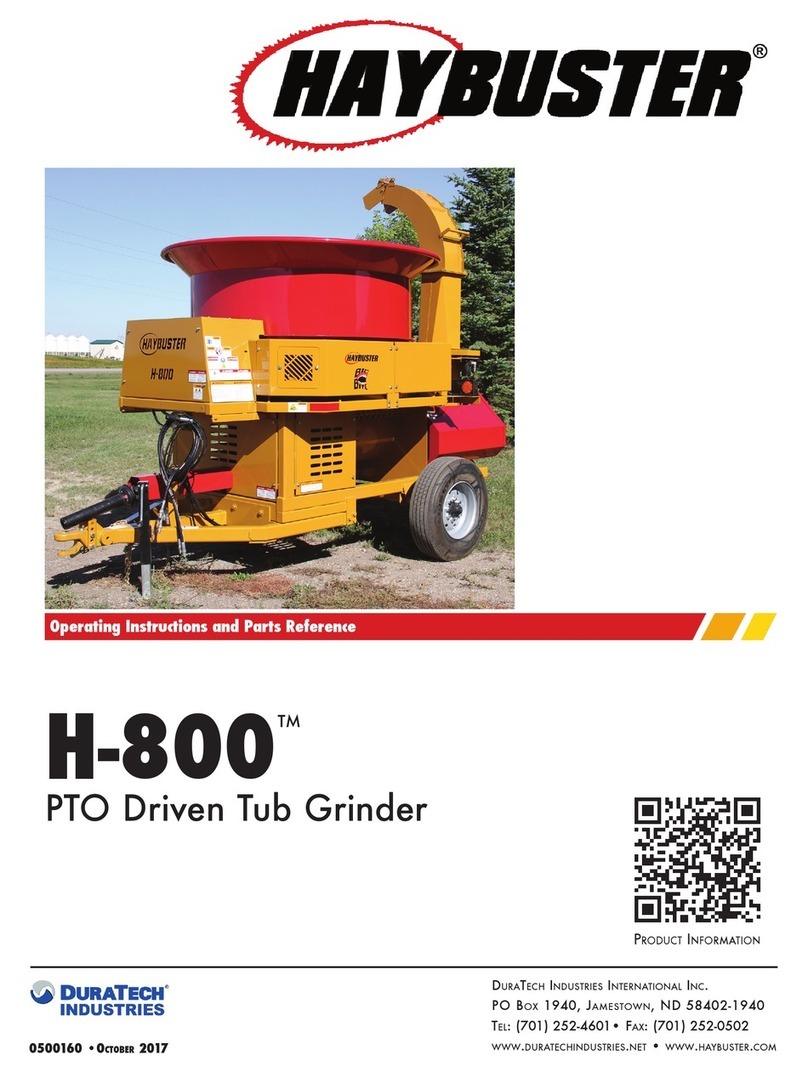 DuraTech Industries HAYBUSTER H-800 Operating Instructions and Parts Reference DuraTech Industries HAYBUSTER H-800 Operating Instructions and Parts Reference