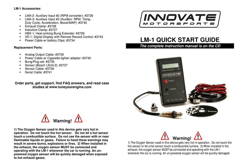 Innovate Motorsports LM-1 quick start guide