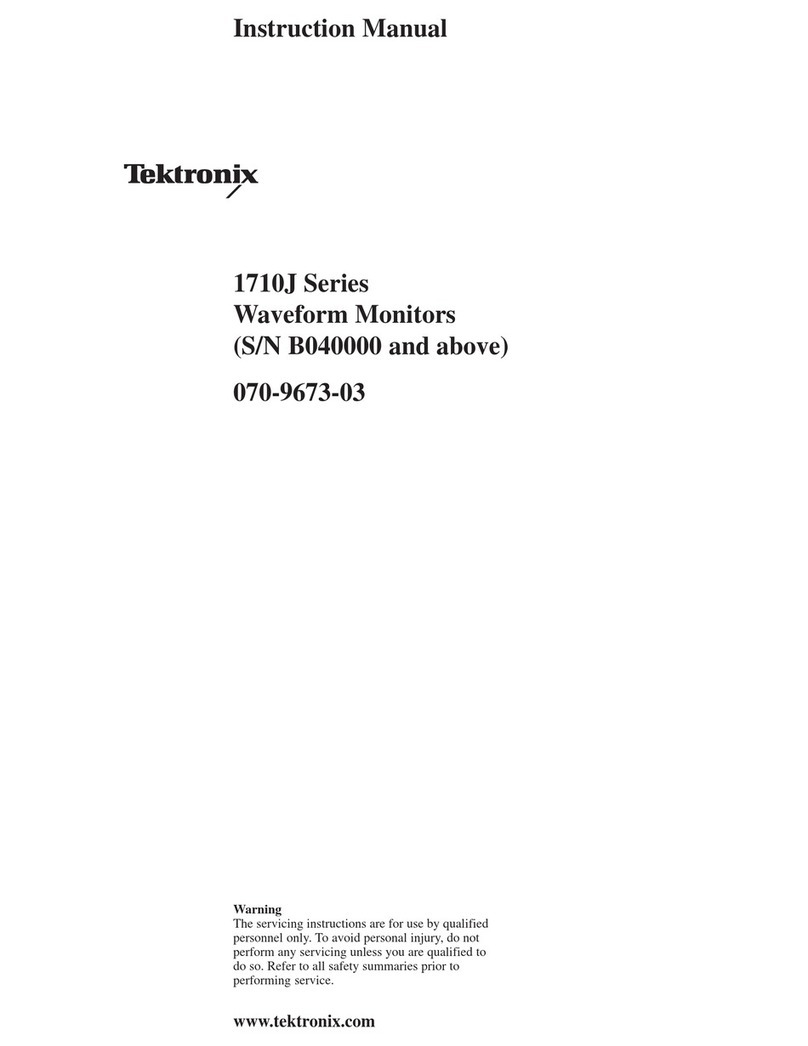 Tektronix 1710J Series User manual