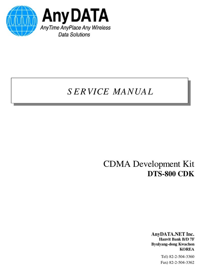 AnyDATA DTS-800 CDK Service manual