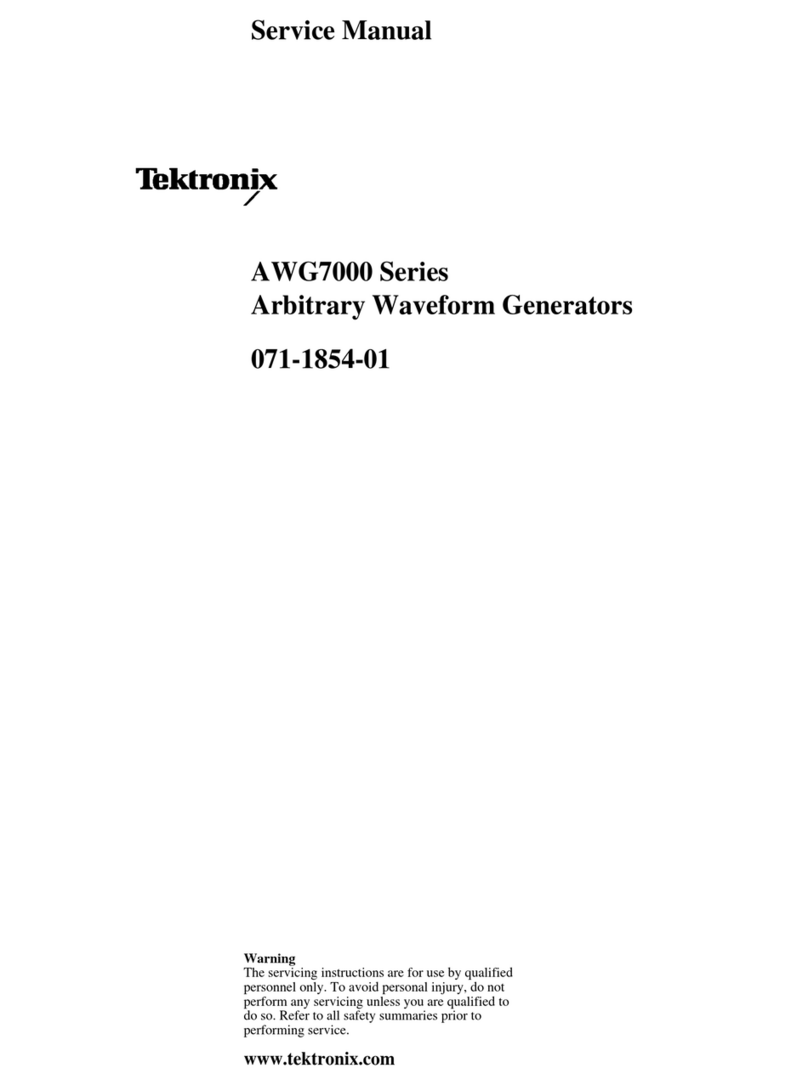 Tektronix AWG7000 Series User manual Tektronix AWG7000 Series User manual