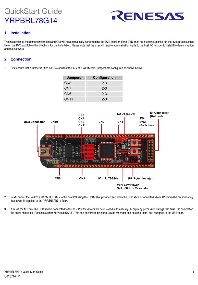 Renesas YRBRL78G14 quick start guide