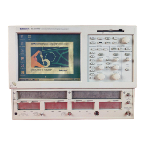 Tektronix CSA8000 Series User manual