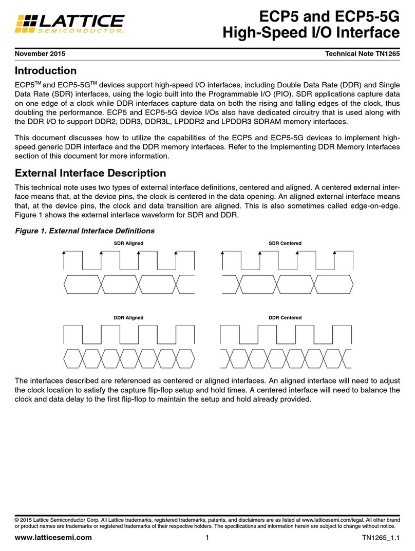 Lattice Semiconductor ECP5 Versa Specification sheet