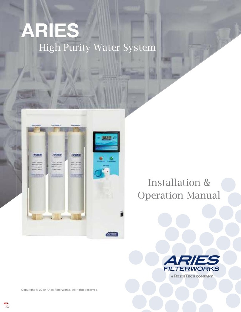 Aries 931213 Installation and operation manual