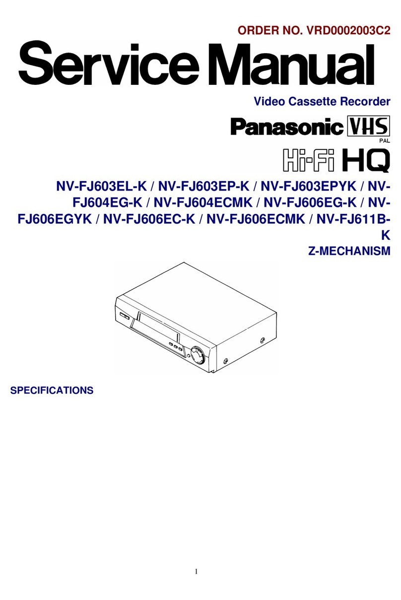 Panasonic NV-FJ603EL-K User manual