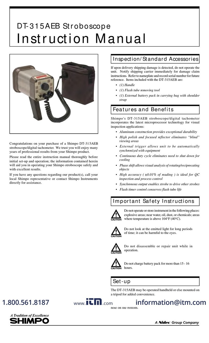 Nidec Shimpo DT-315AEB-NIST instruction manual