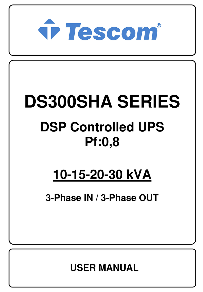 Tescom DS300SHA Series User manual