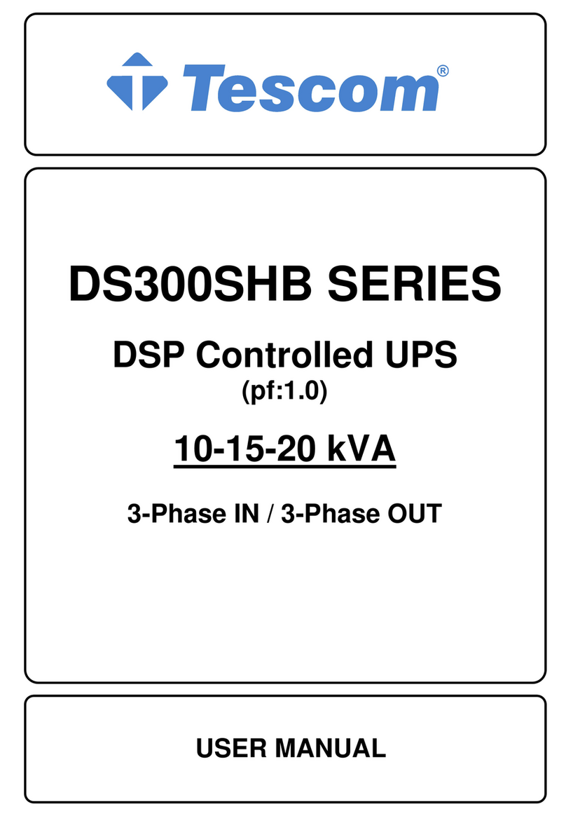 Tescom DS300SHB Series User manual