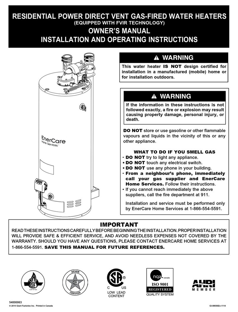 Giant Factories InnoFlue Centrotherm Owner's manual installation and operating instructions Giant Factories InnoFlue Centrotherm Owner's manual installation and operating instructions