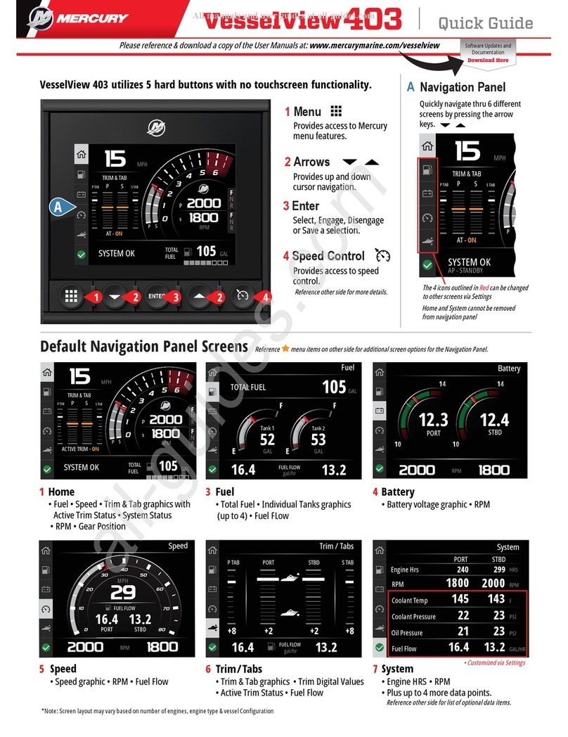 Mercury VesselView 403 User manual