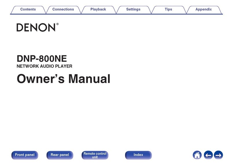 Denon DNP-800 BL owner's manual