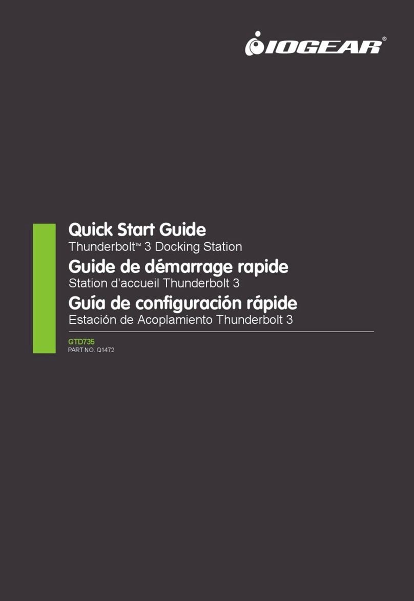 IOGear Thunderbolt 3 GTD735 User manual