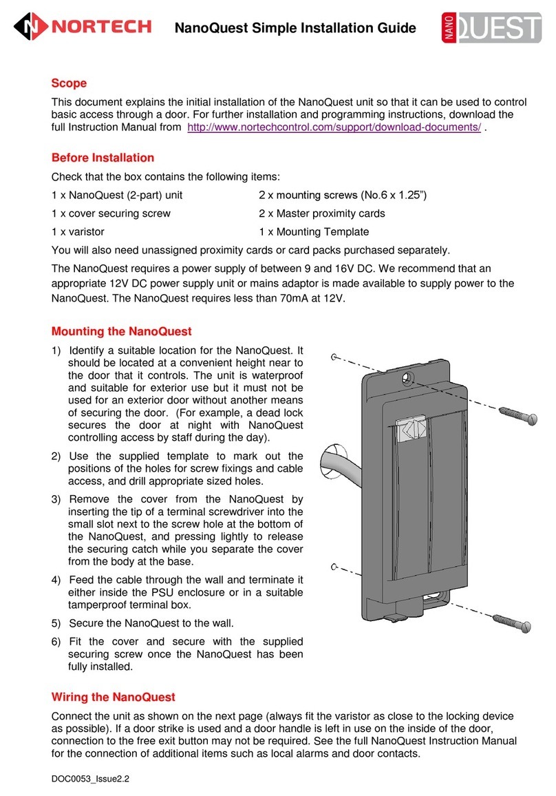 Nortech NanoQuest installation guide