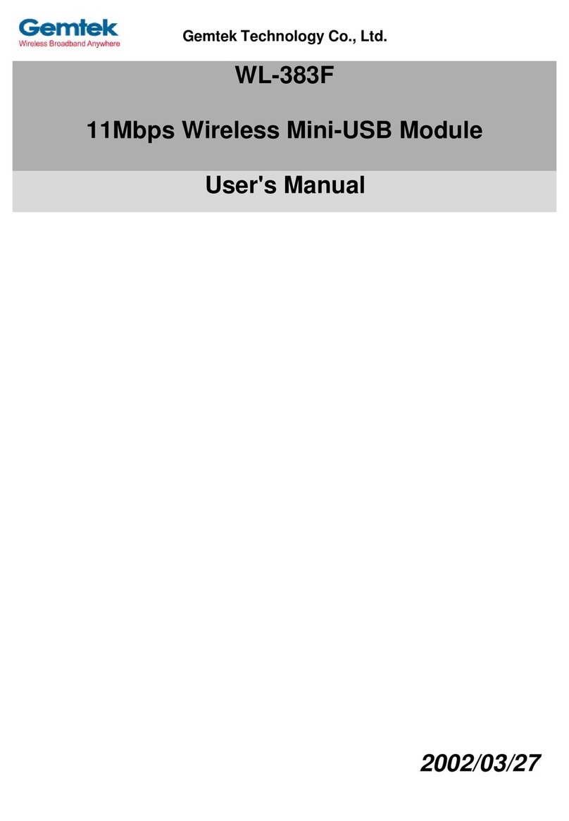 Gemtek WL-383F user manual