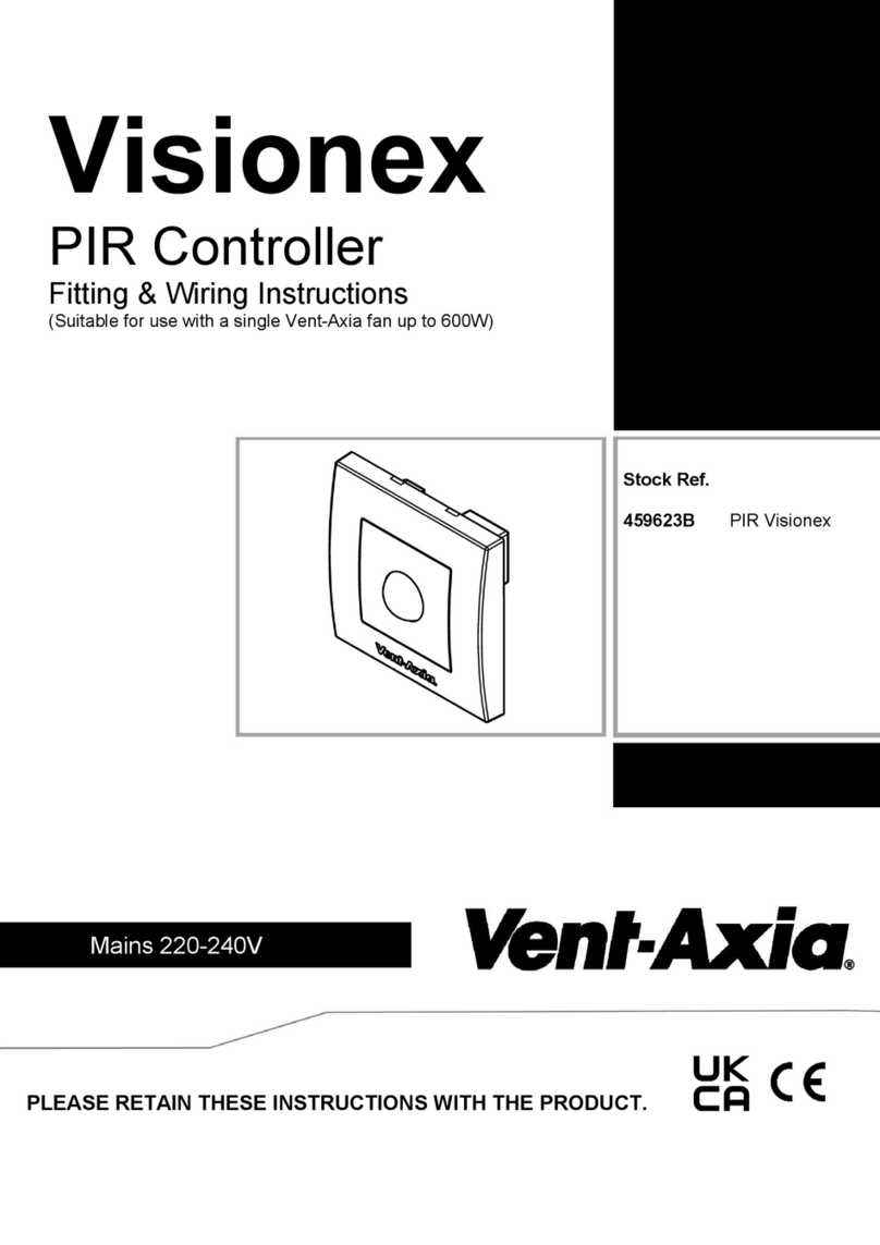 Vent-Axia Visionex User manual Vent-Axia Visionex User manual