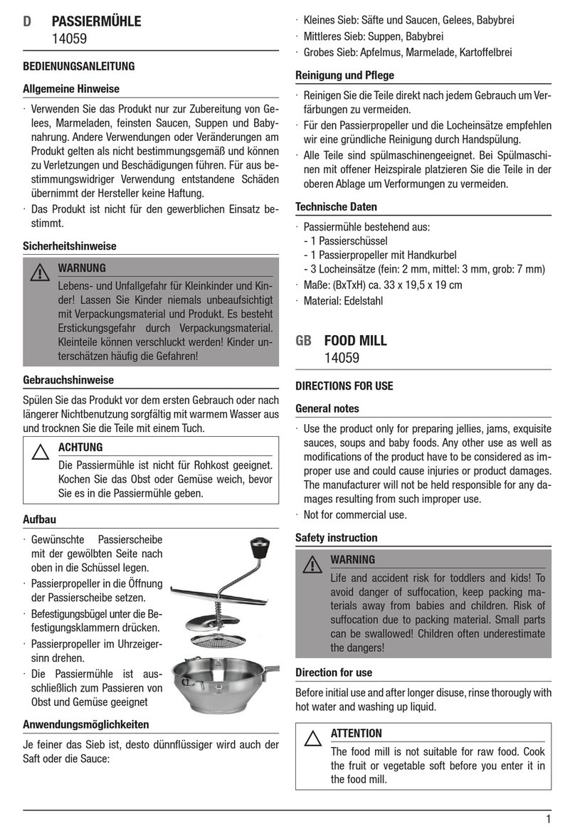 Haushalt International 14059 Directions for use