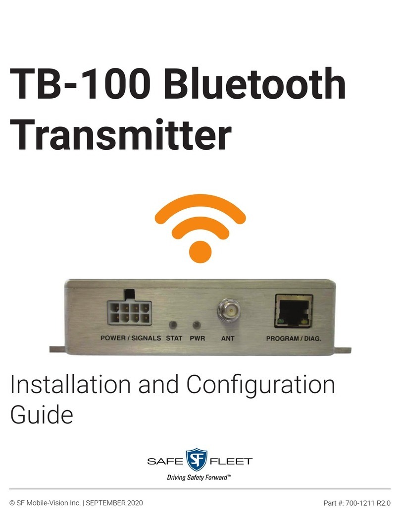 Safe Fleet TB-100 Operator's manual