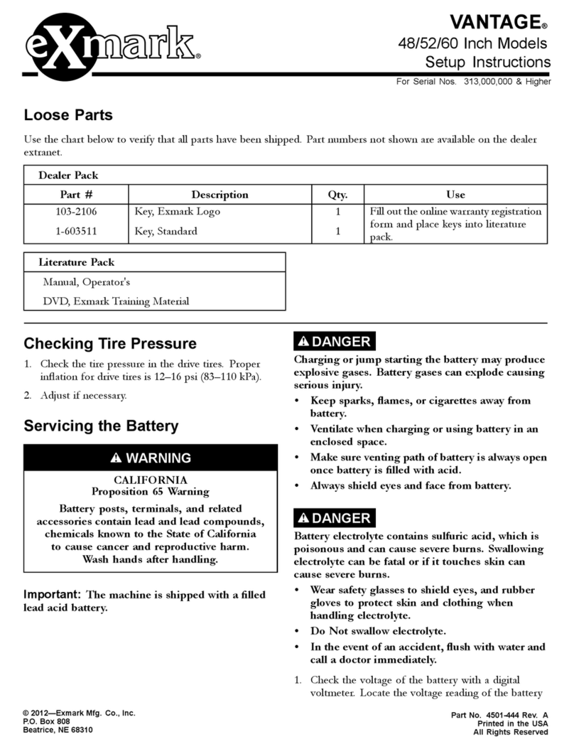 Exmark VANTAGE 48 Manual
