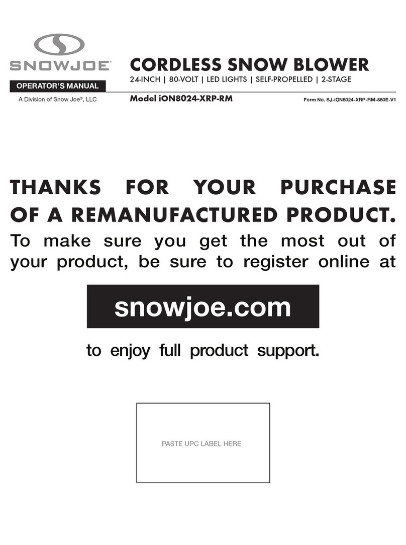 SNOWJOE iON8024-XRP-RM User manual