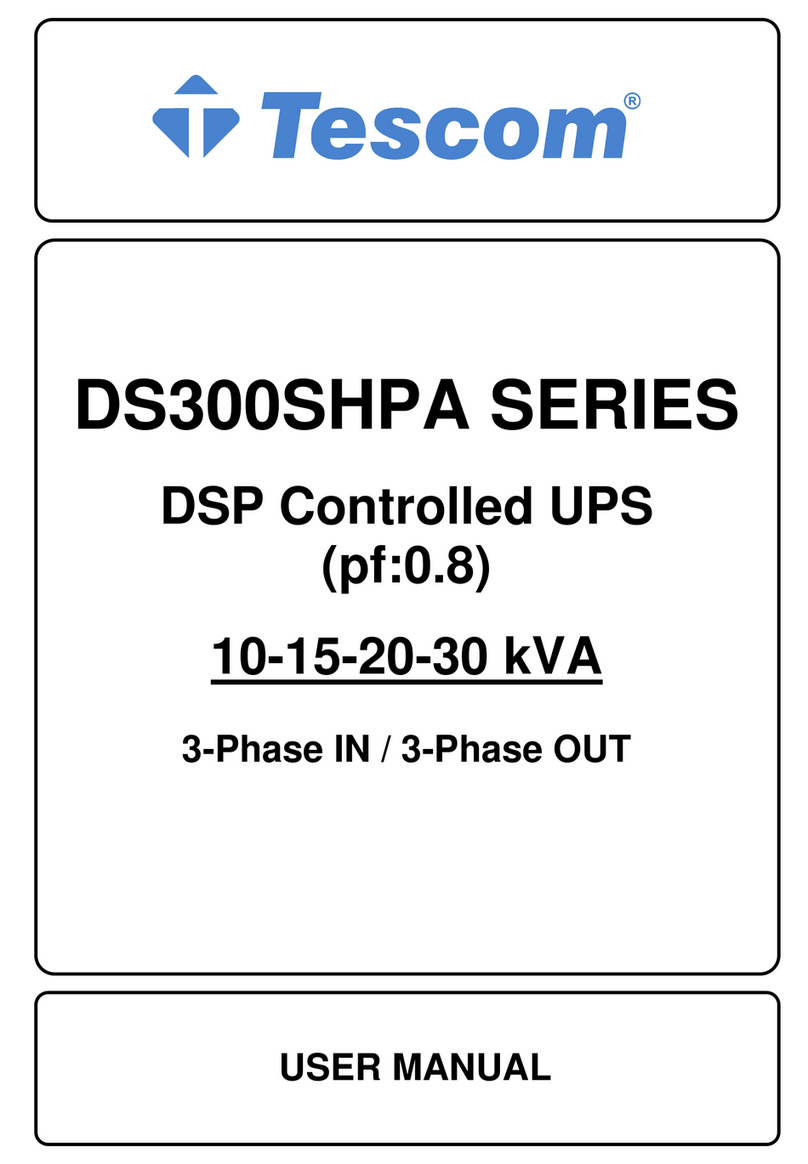 Tescom DS300SHPA Series user manual