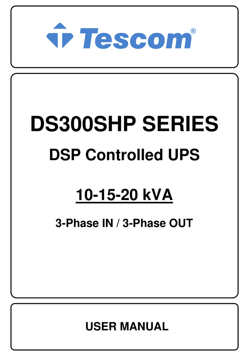 Tescom DS300SHP Series User manual
