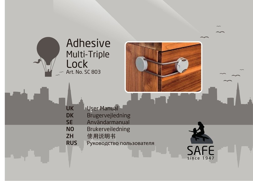 Safe Adhesive Multi-Triple Lock user manual Safe Adhesive Multi-Triple Lock user manual