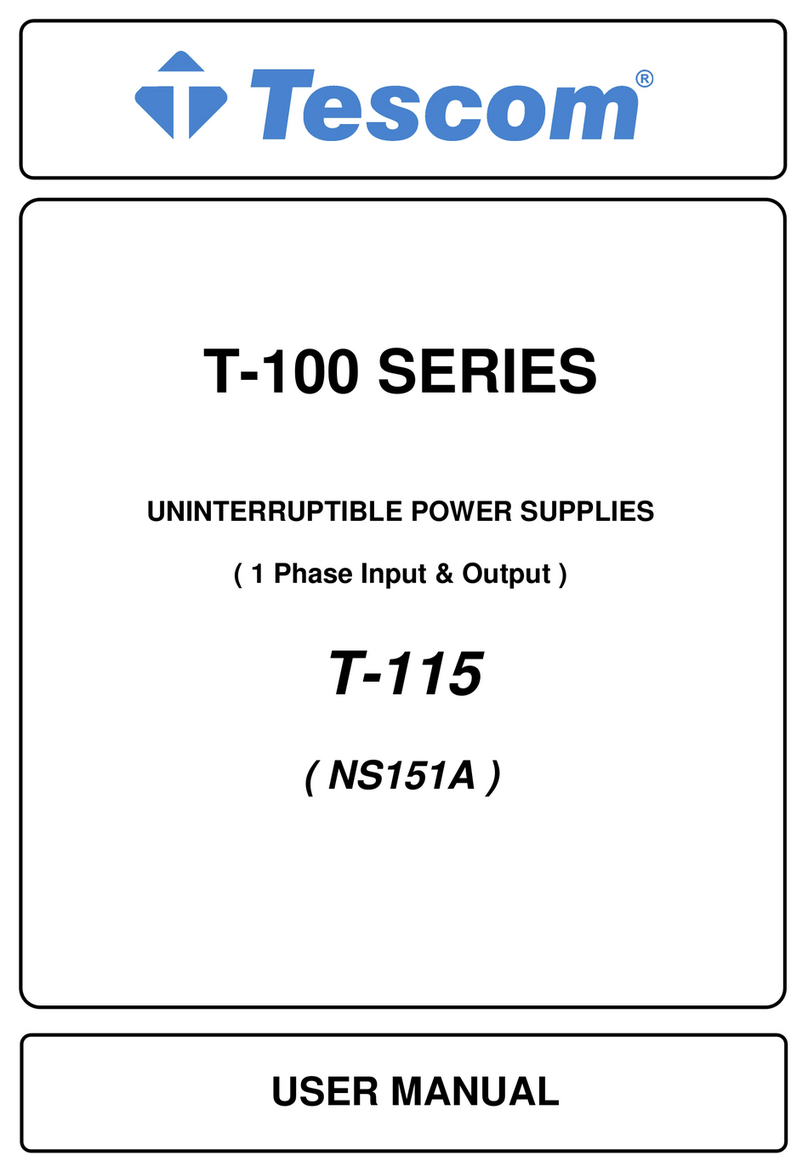 Tescom T-100 Series user manual