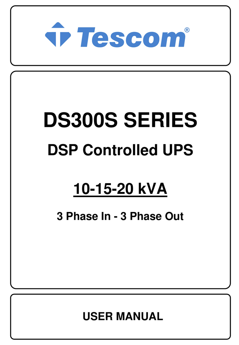 Tescom DS300S Series User manual
