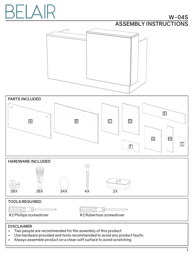 Belair W-04S Assembly instructions