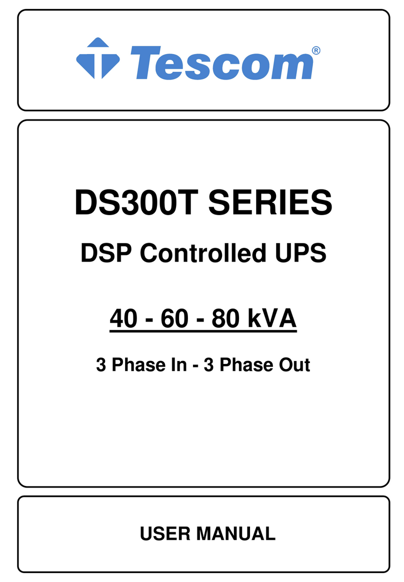 Tescom DS300T Series User manual