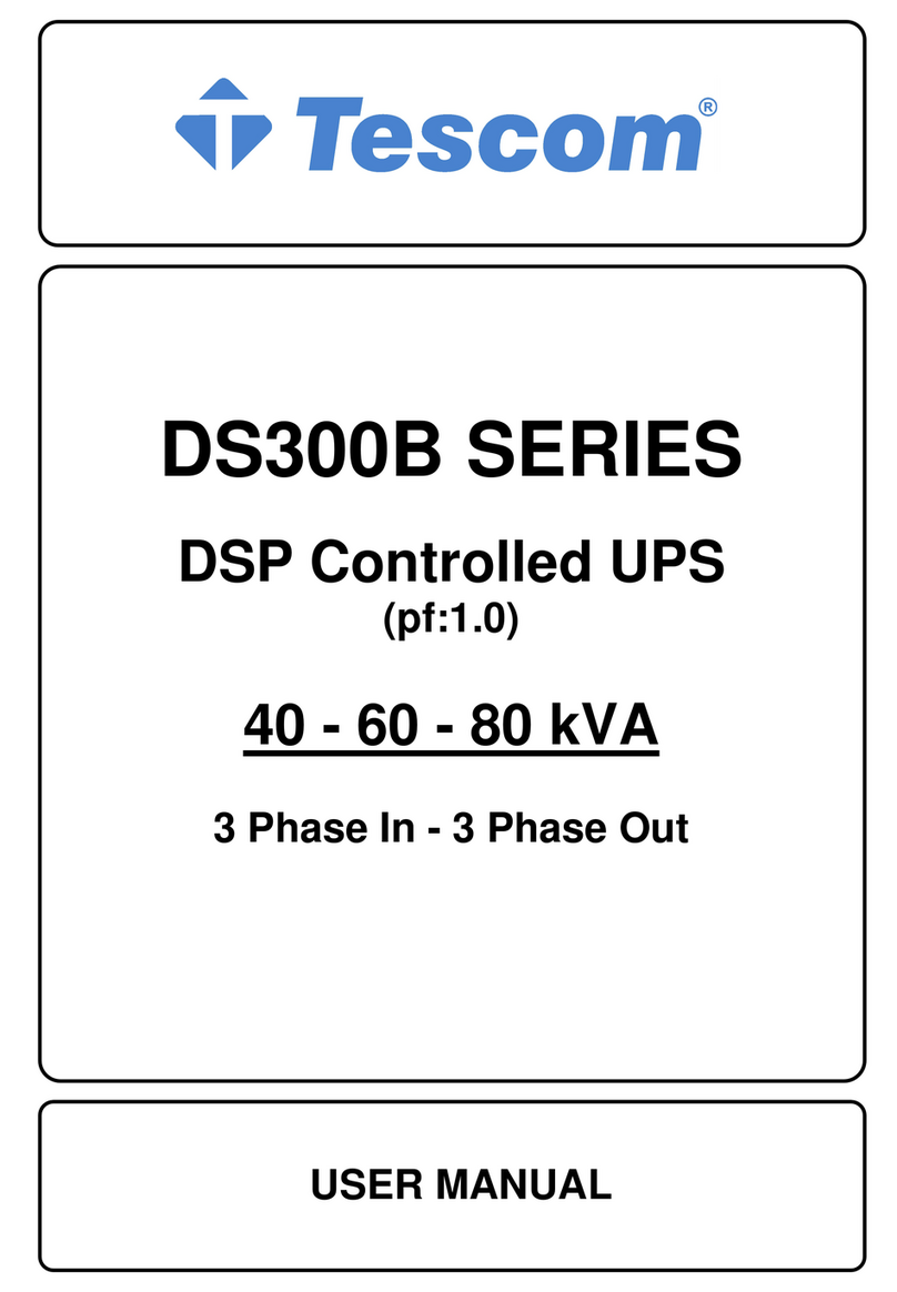 Tescom DS300B Series User manual