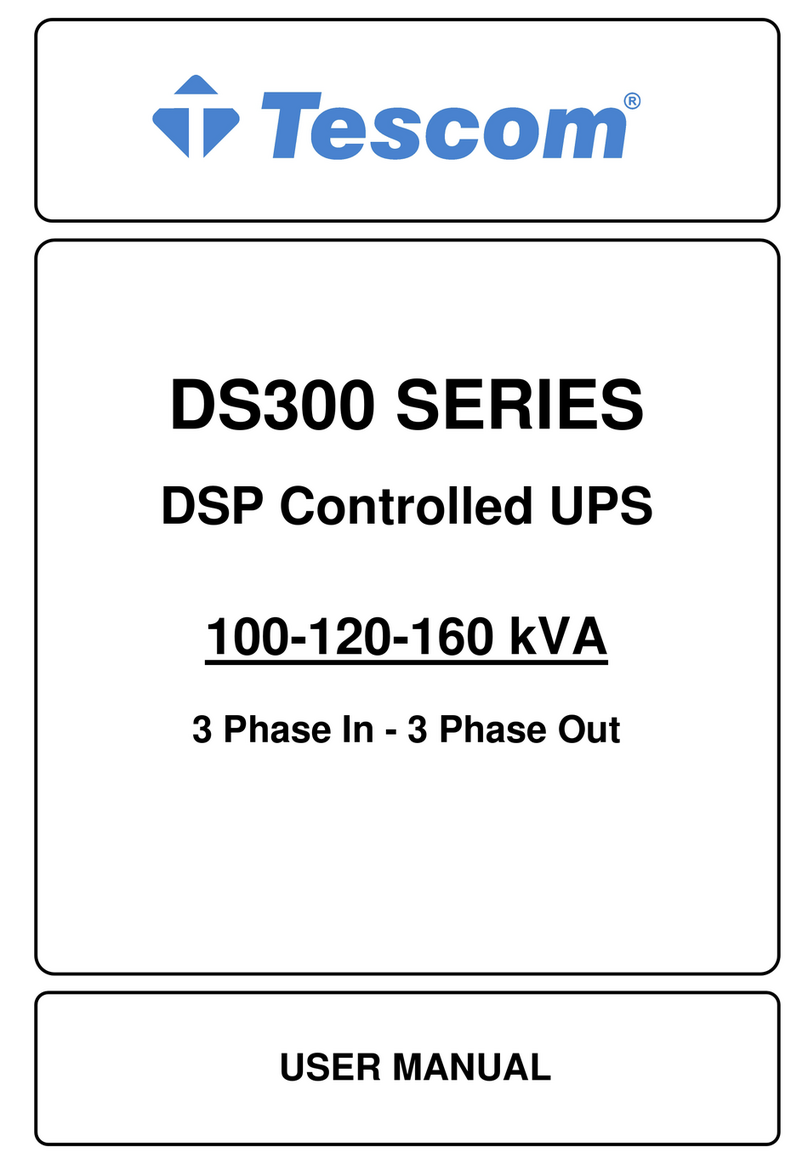 Tescom DS300 Series User manual
