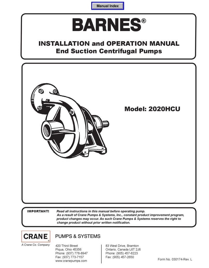 Crane BARNES 2020HCU User manual