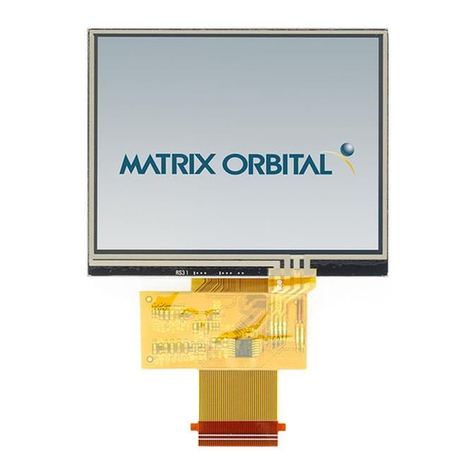 Matrix Orbital MOP-TFT320240-35A-BLM-TPR User manual