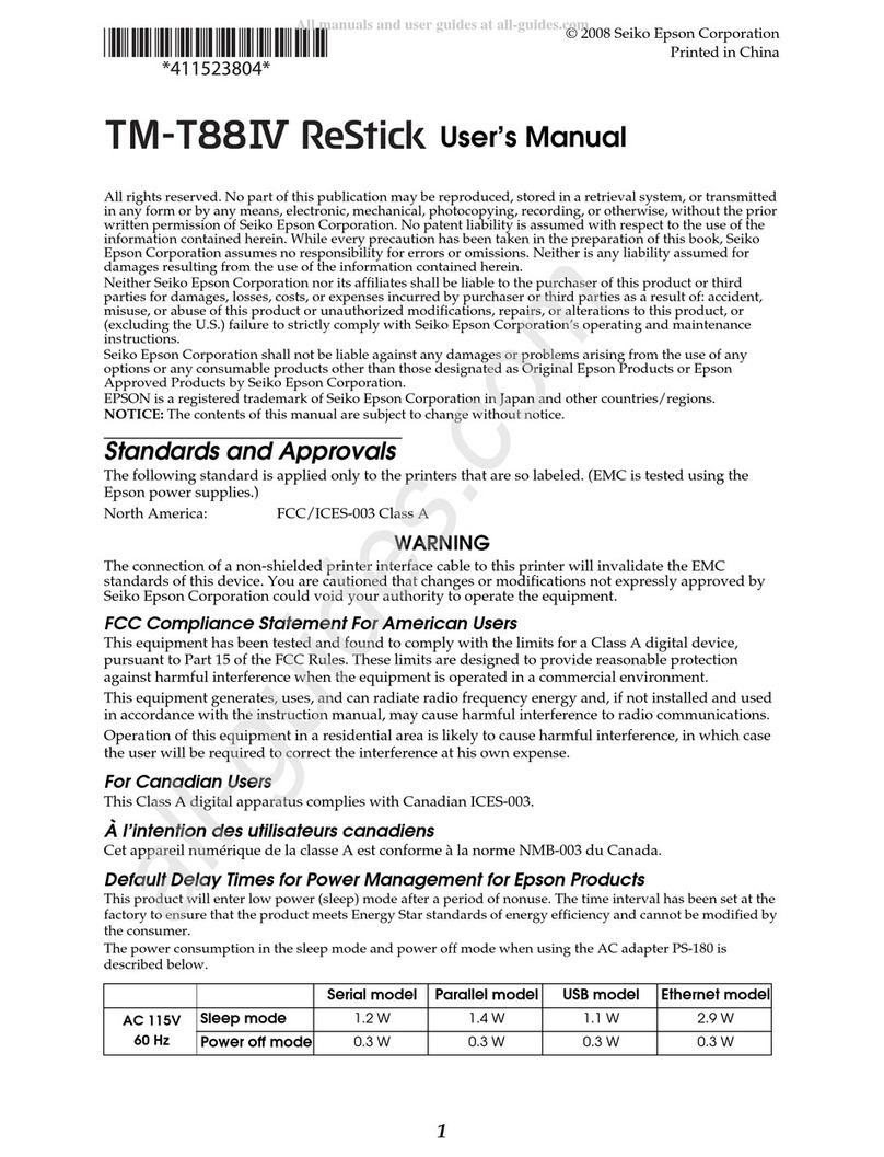 Seiko Epson TM-T88IV ReStick user manual